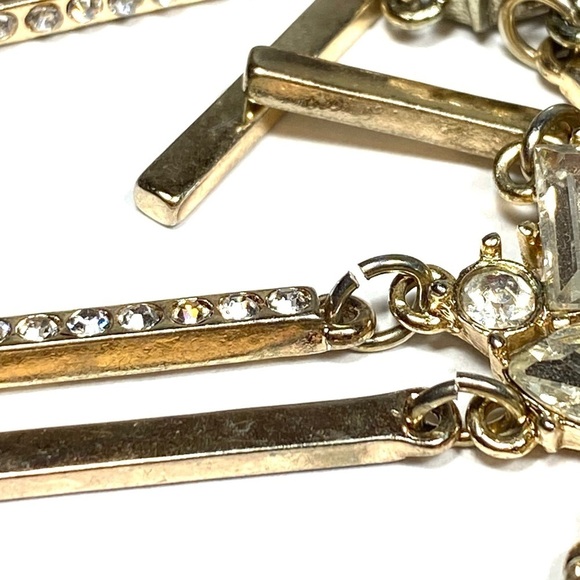 BaubleBar Necklace Rhinestones Bling Statement 17.5”+2” - Picture 8 of 16